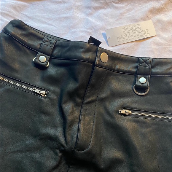 Urban Outfitters Brand New with Tags Leather Mini Skirt - Picture 2 of 4